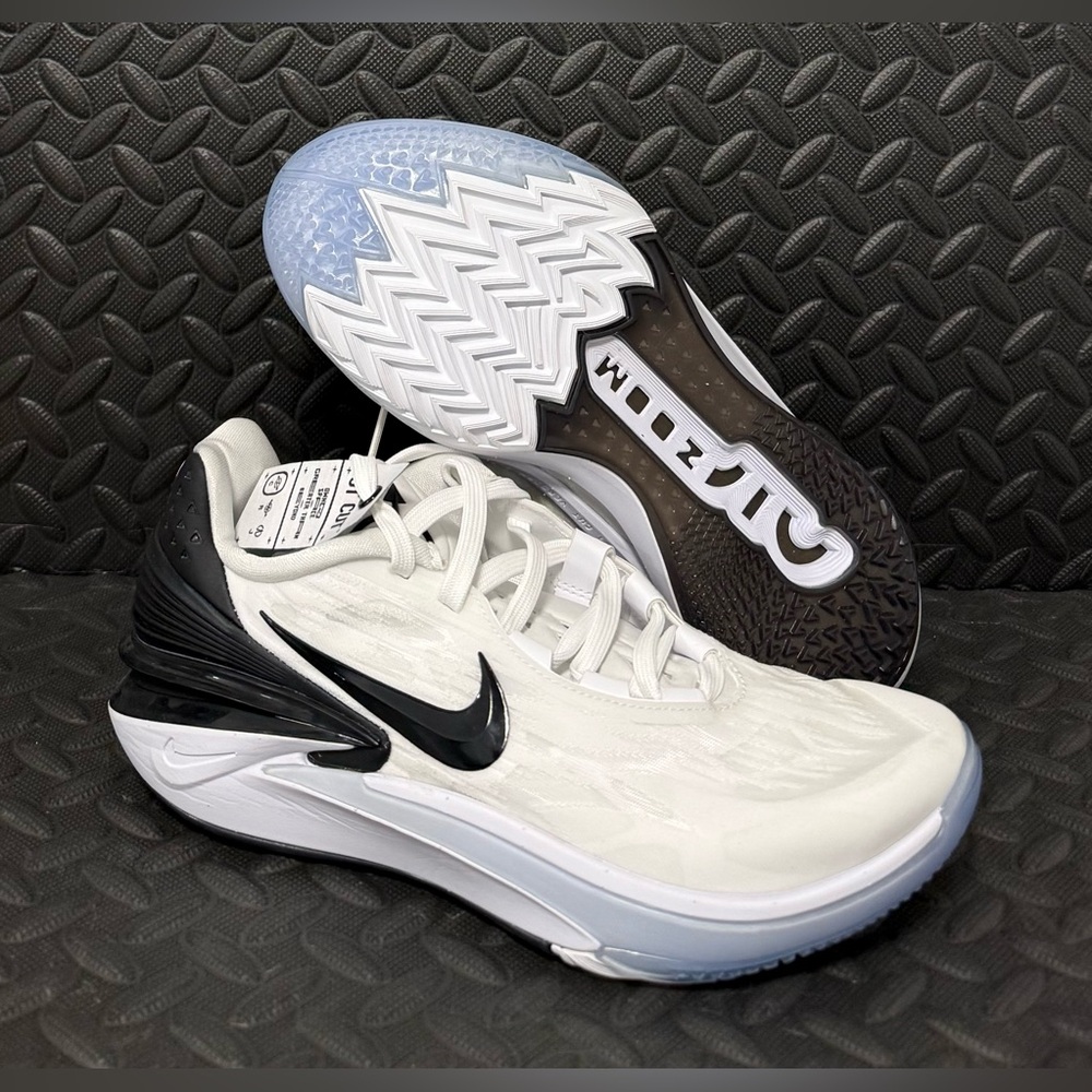 Nike‎ Air Zoom GT Cut 2 TB White Black Basketball Shoes DX6650-100 Mens Size 9